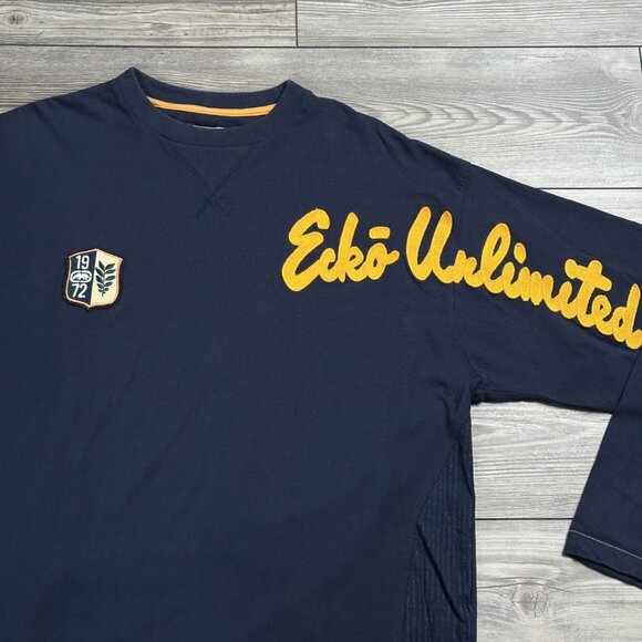 Crazy Vintage Y2K Ecko Unltd. Embroidered Longsleeve - Picture 2 of 3
